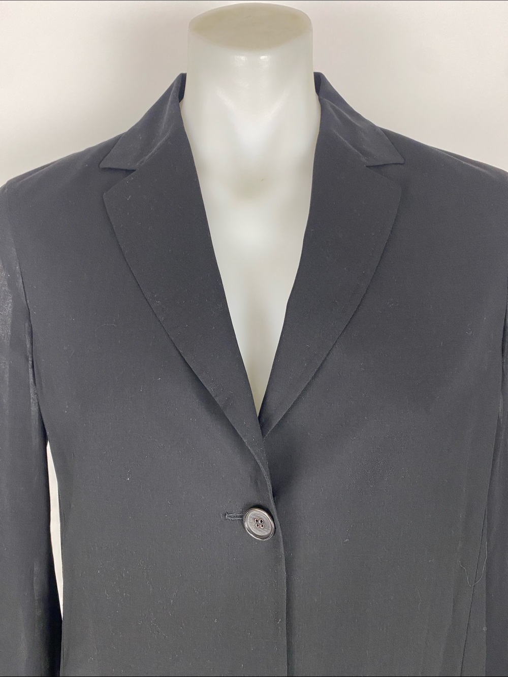 Kiton Napoli Gray Wool Unlined Blazer See Thought Fabric Women’s Size 46 EU - Picture 2 of 11